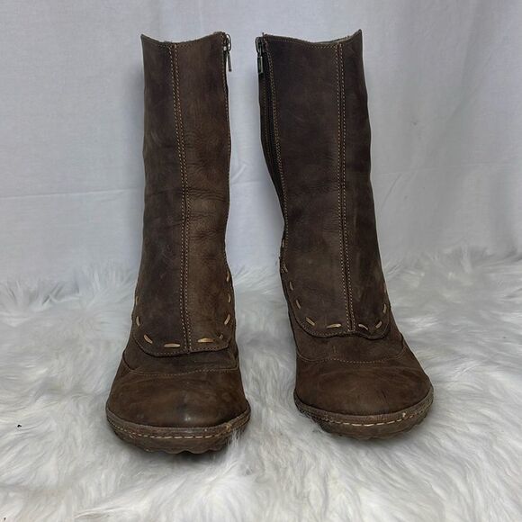 El Naturalista Rustic Brown Ankle Booties size 40 - Picture 2 of 8